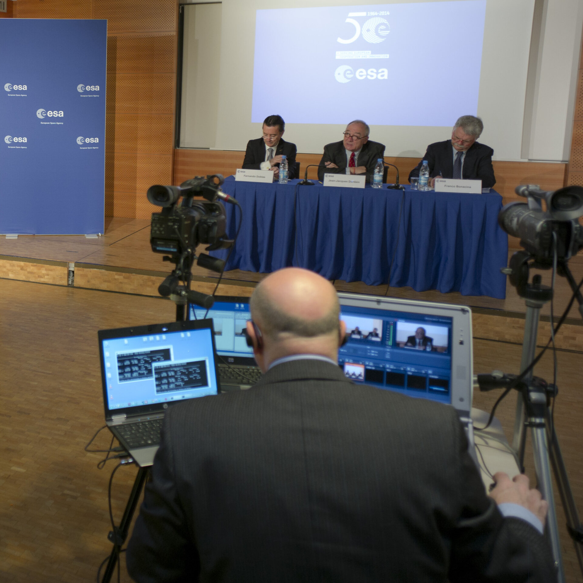 Jean-Jacques Dordain during the annual press briefing on 17 January 2014