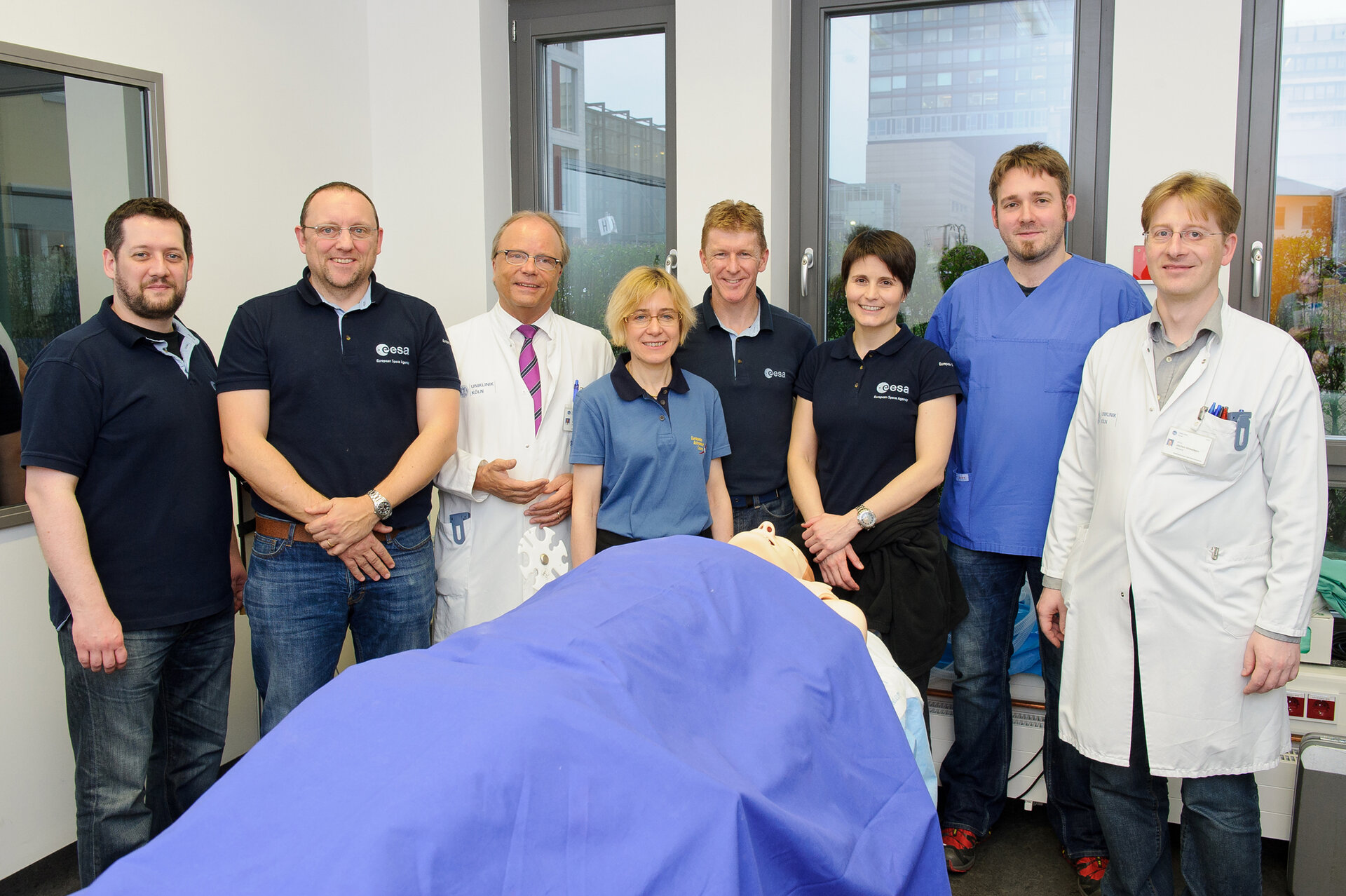 Gruppenfoto mit Astronauten