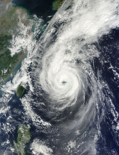 Typhoon Fitow on 5 October 2013