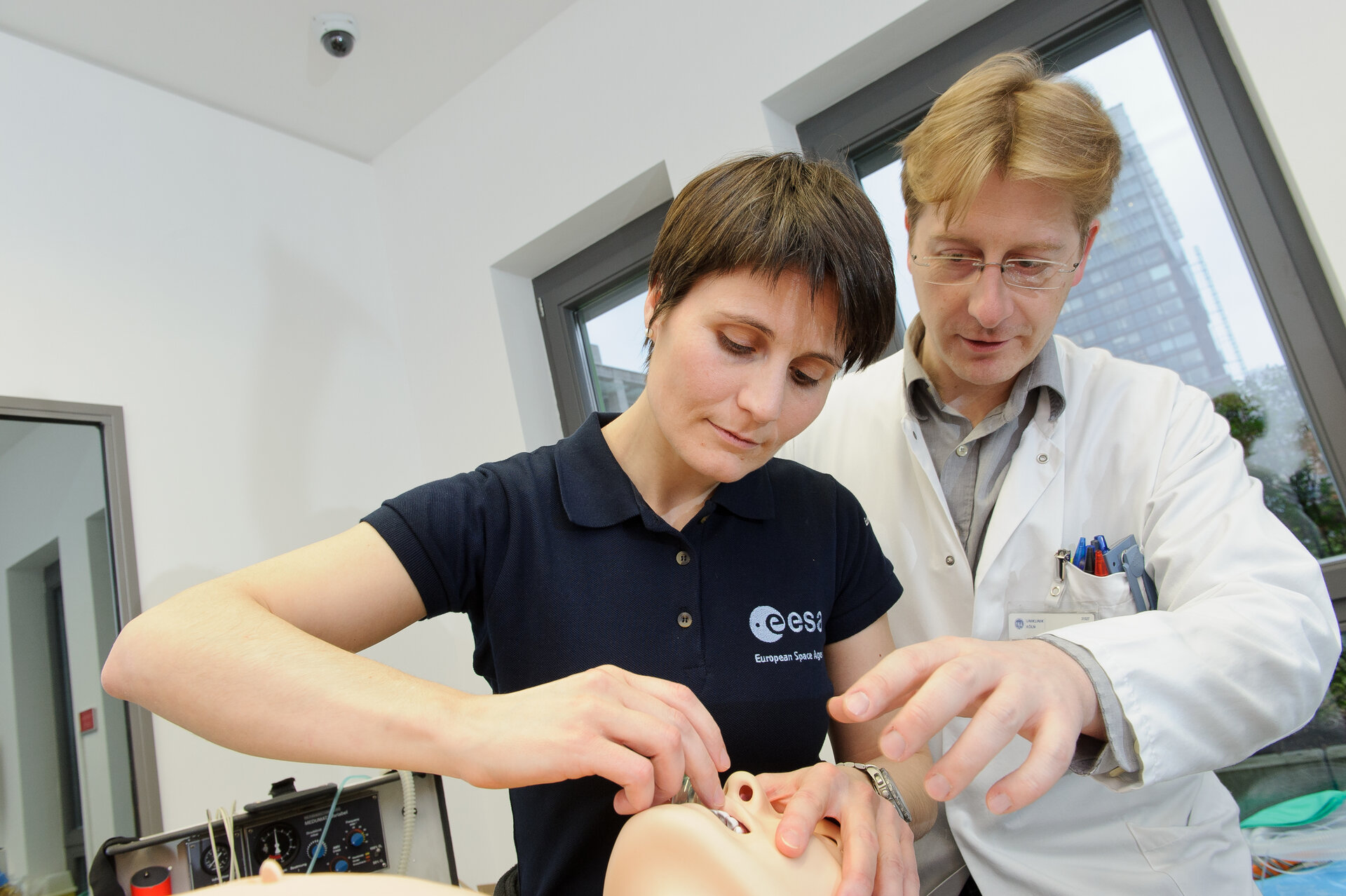 Samantha at the Cologne University hospital