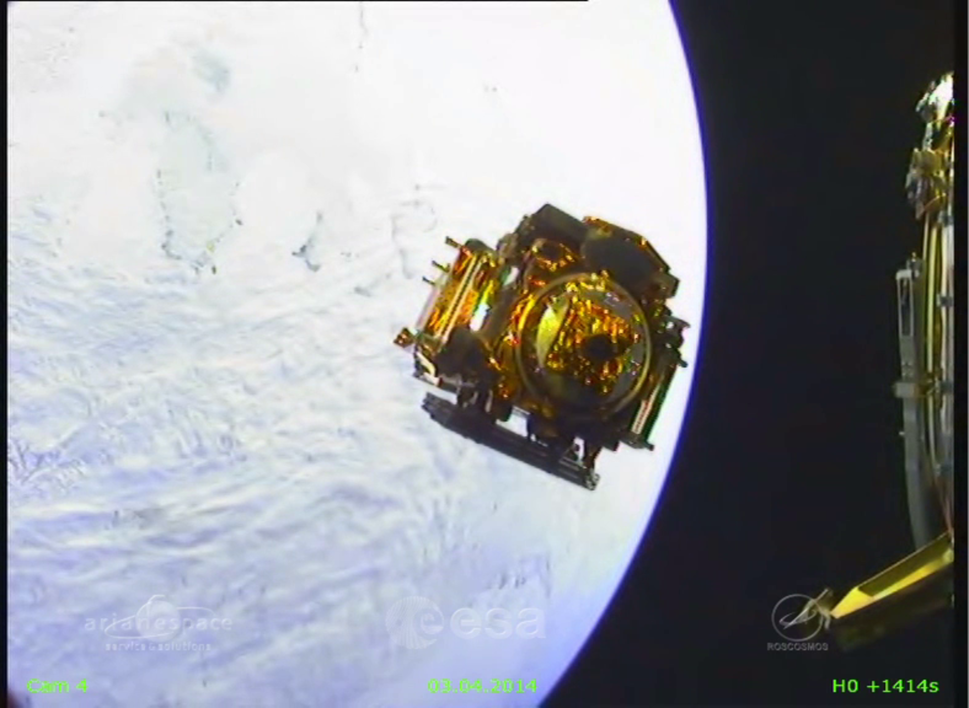 Sentinel-1 separates from Fregat