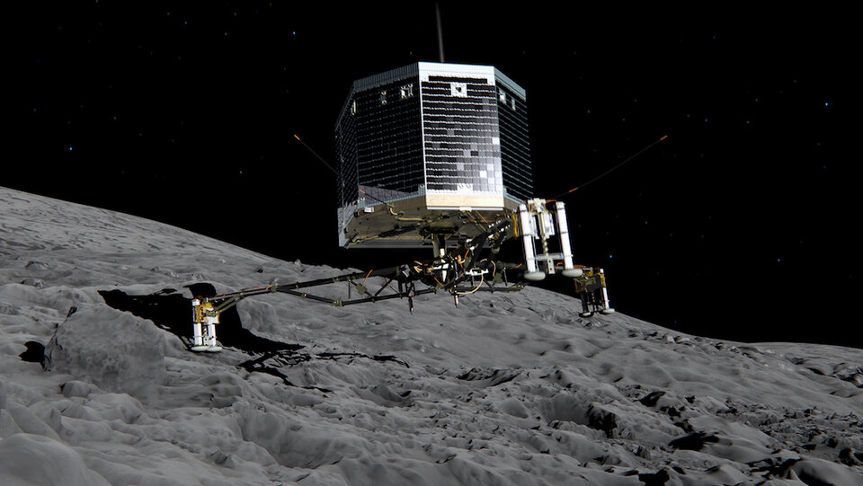 L'atterrisseur Philae sur la comète