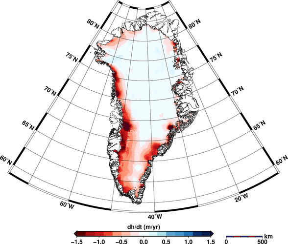 Greenland ice-sheet change