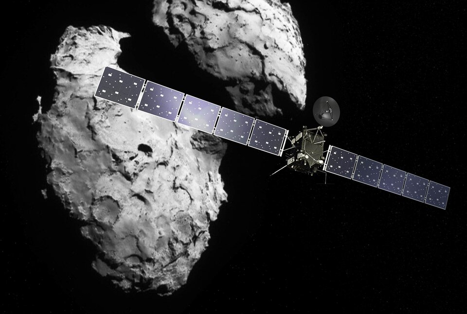 Rosetta und Philae am Kometen