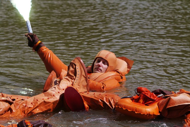 Thomas Pesquet during survival training