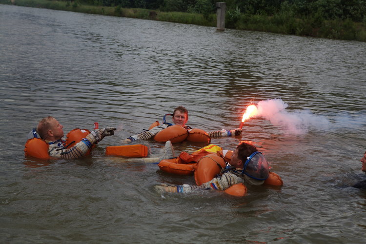 Timothy Peake during survival training