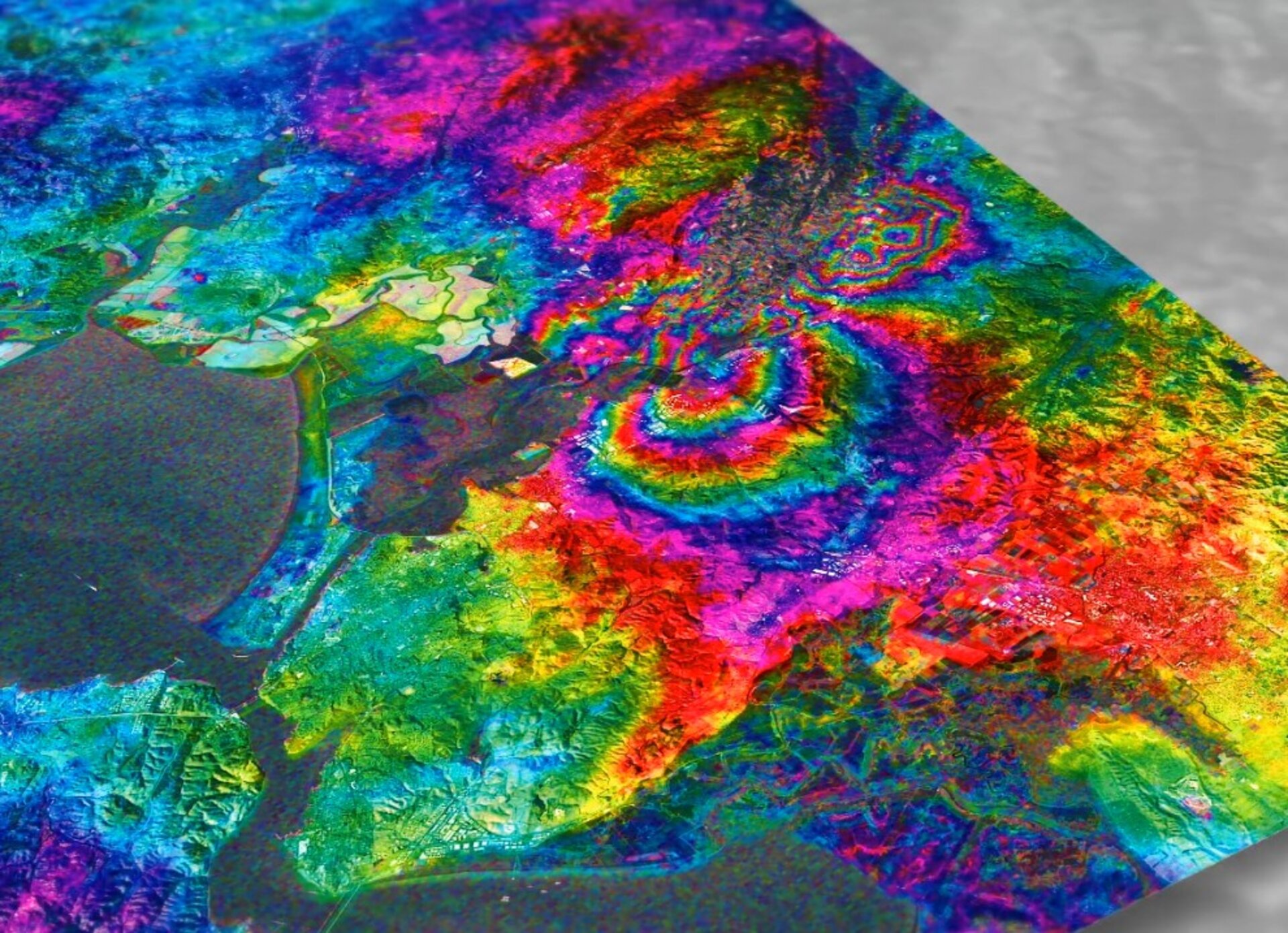 Napa Valley earthquake interferogram