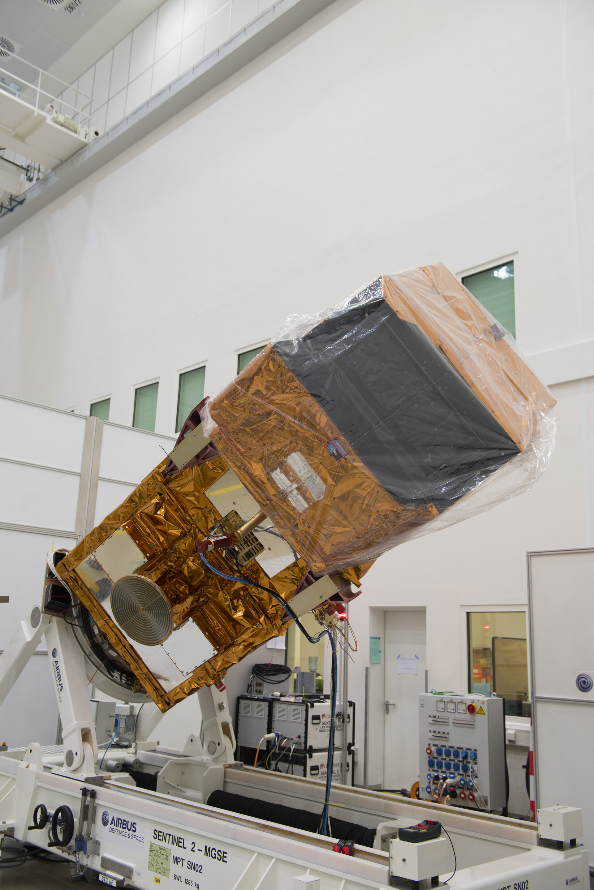 Sentinel-2A fully integrated at IABG’s facilities