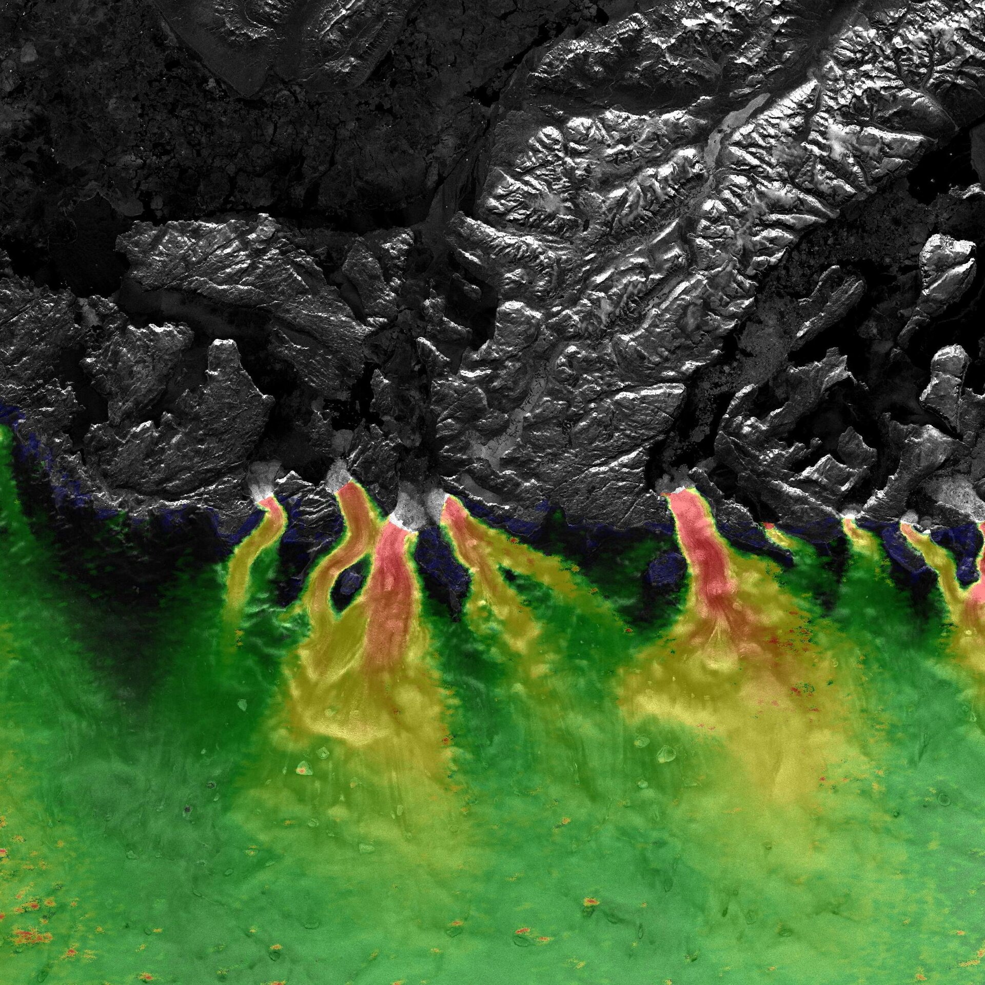 Greenland ice streams