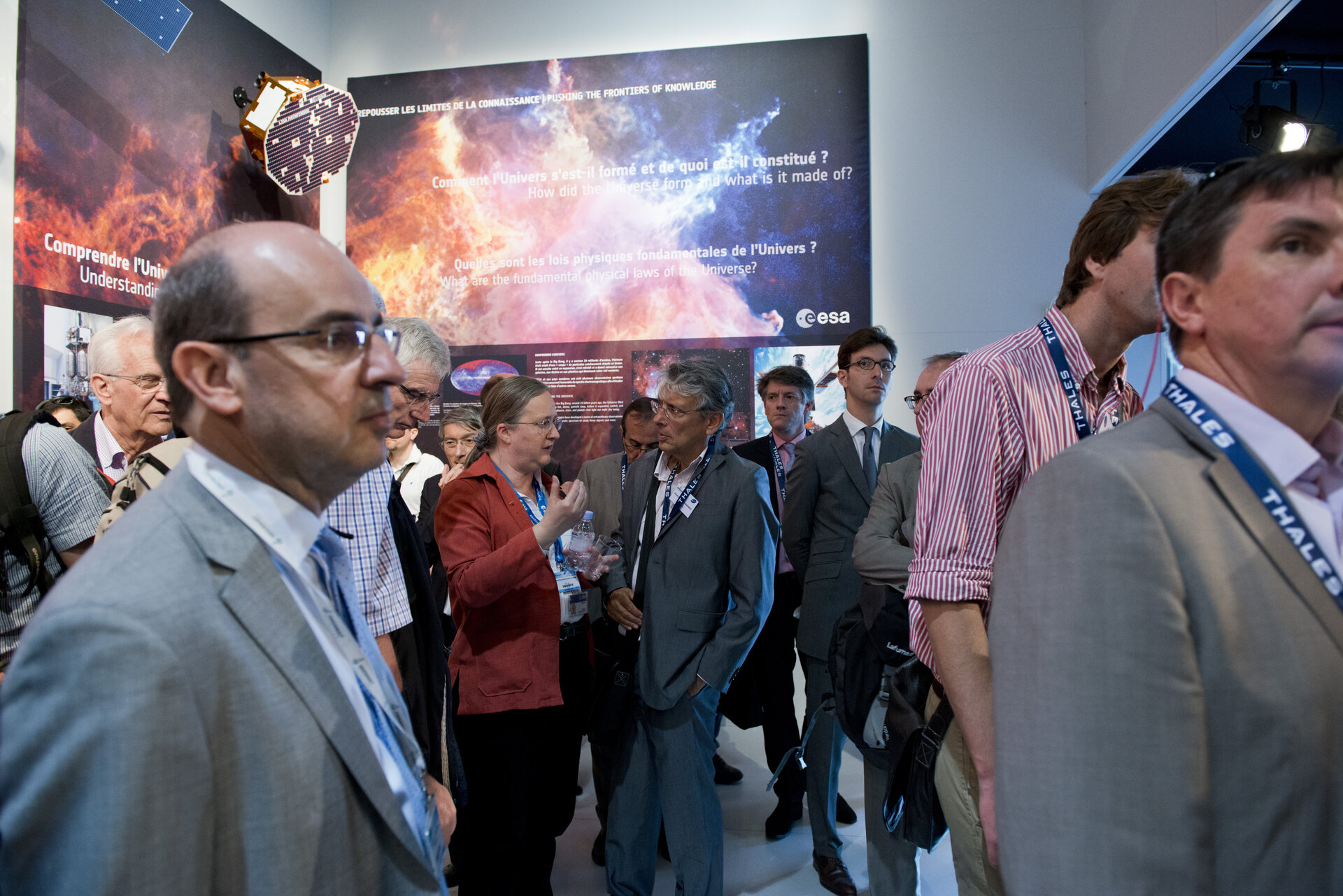 Isabelle Duvaud-Bechon presents the ESA pavilion