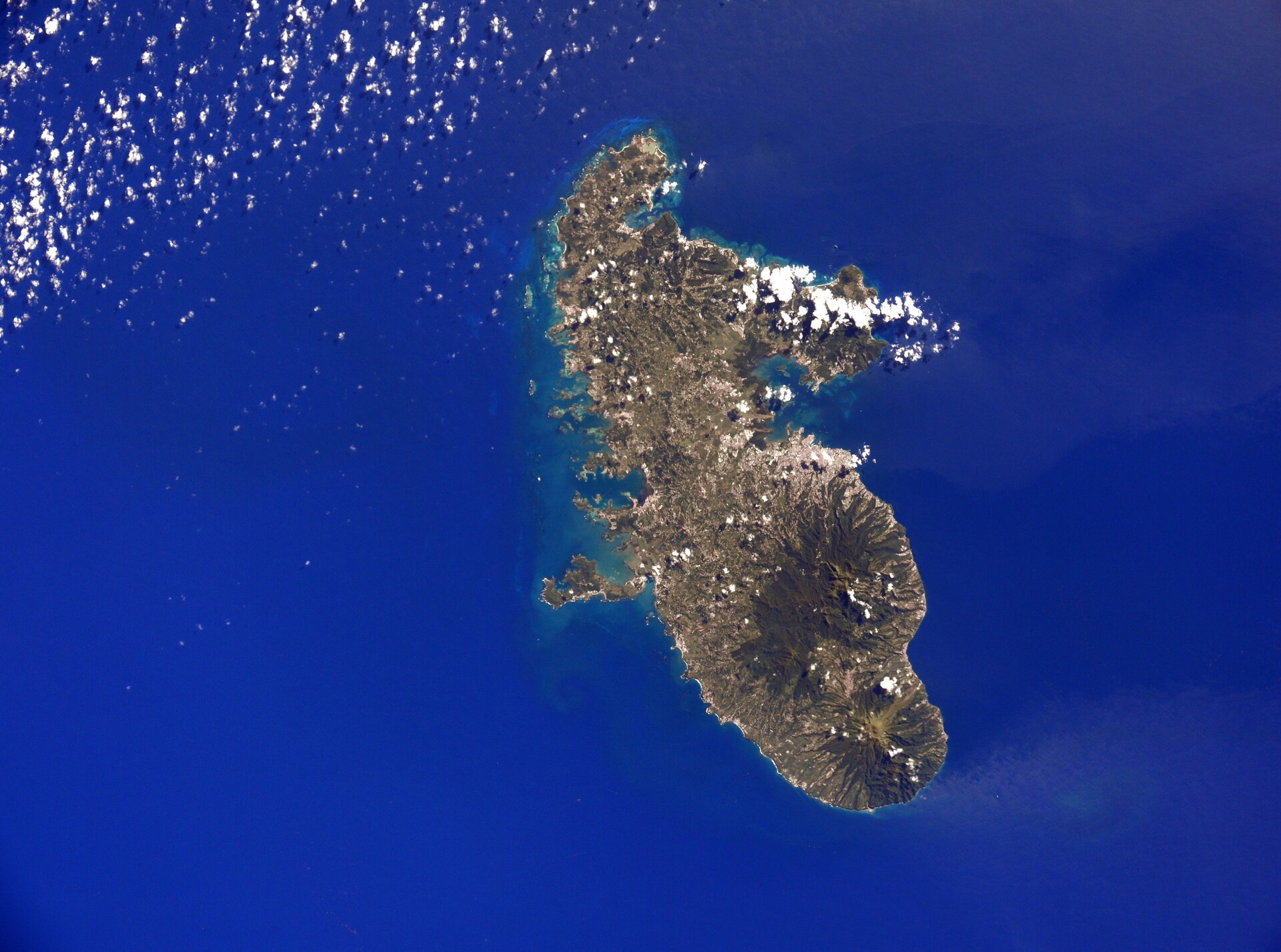 La Martinique, vue depuis la Station spatiale internationale