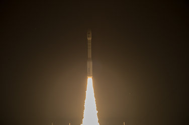 Liftoff of Vega VV05 carrying Sentinel-2A
