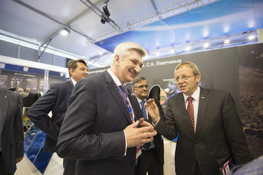 Jan Wörner and Sergei Lemeshevski at MAKS 2015