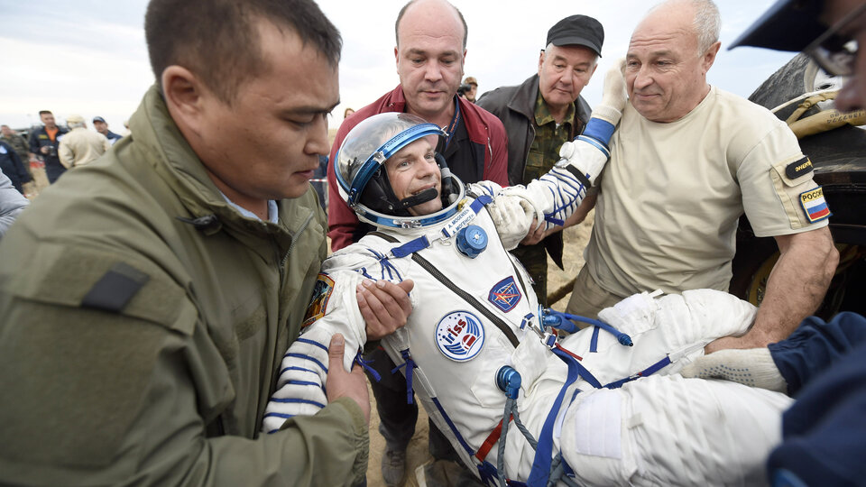 ESA astronaut Andreas Mogensen back on Earth