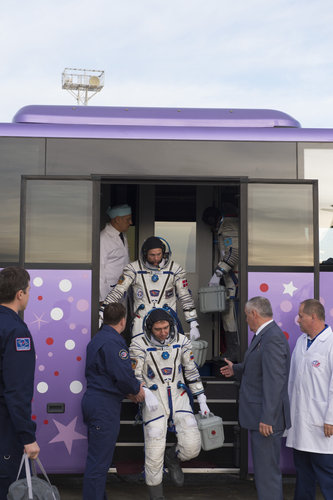 Arrival at the launchpad