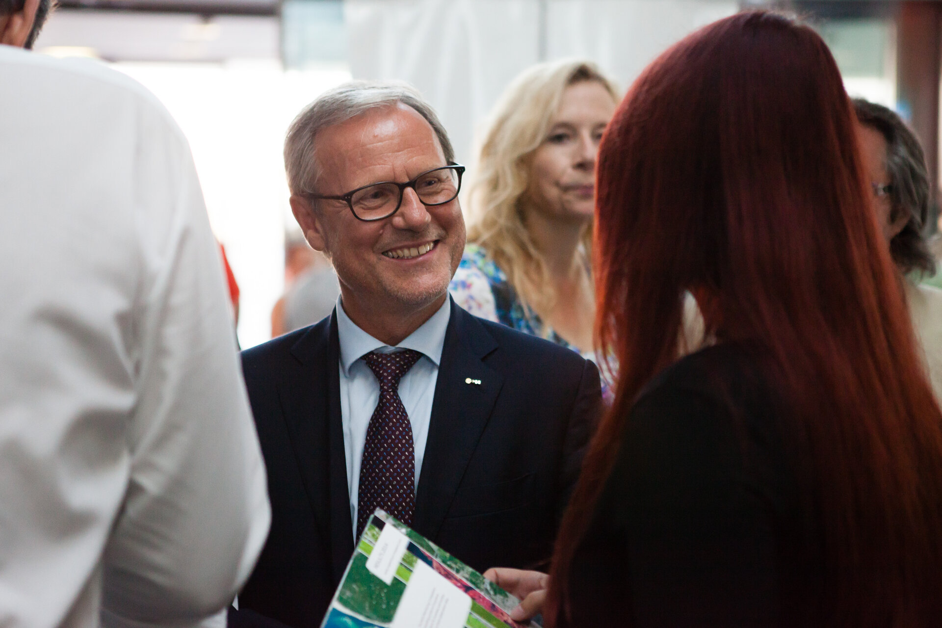 Volker Liebig enjoys the Spaceship Earth exhibition