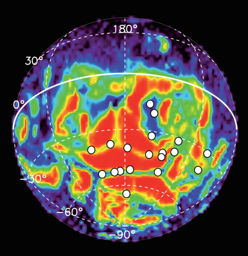Mars Express aurora detections