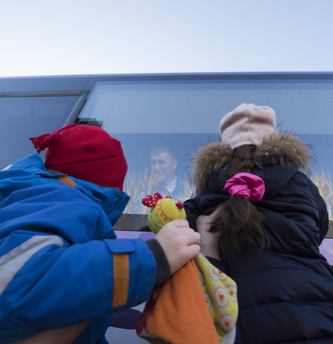 Tim Peake waves farewell to family and friends