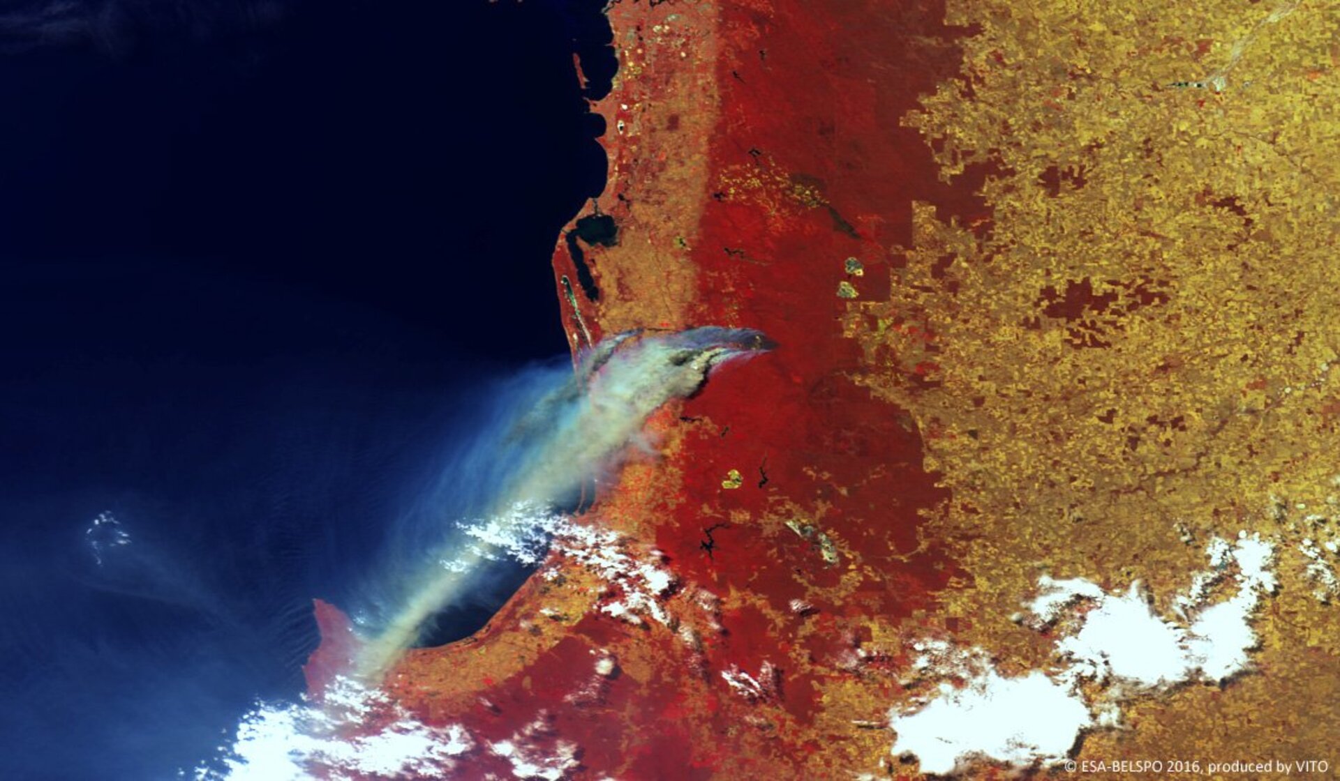 Proba-V images Australian bushfires