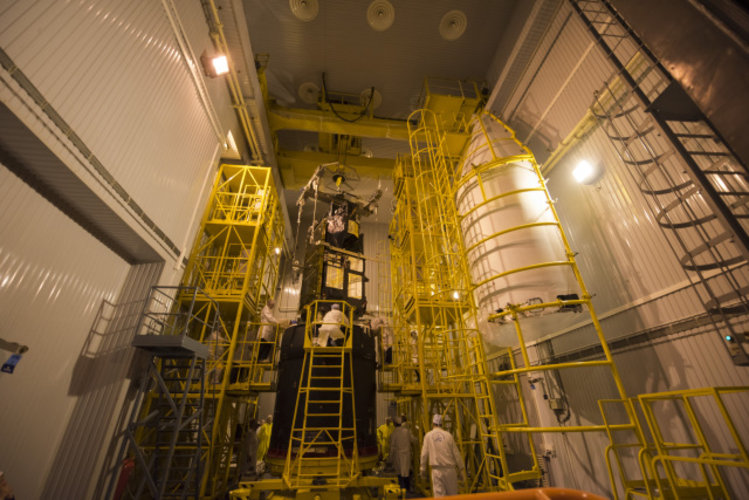 Mating of S-3A on Breeze
