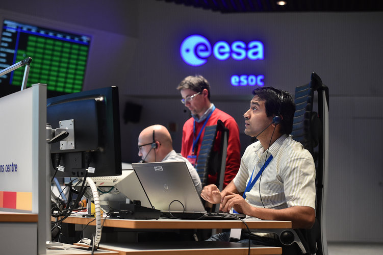 Sentinel-3A launch event at ESOC