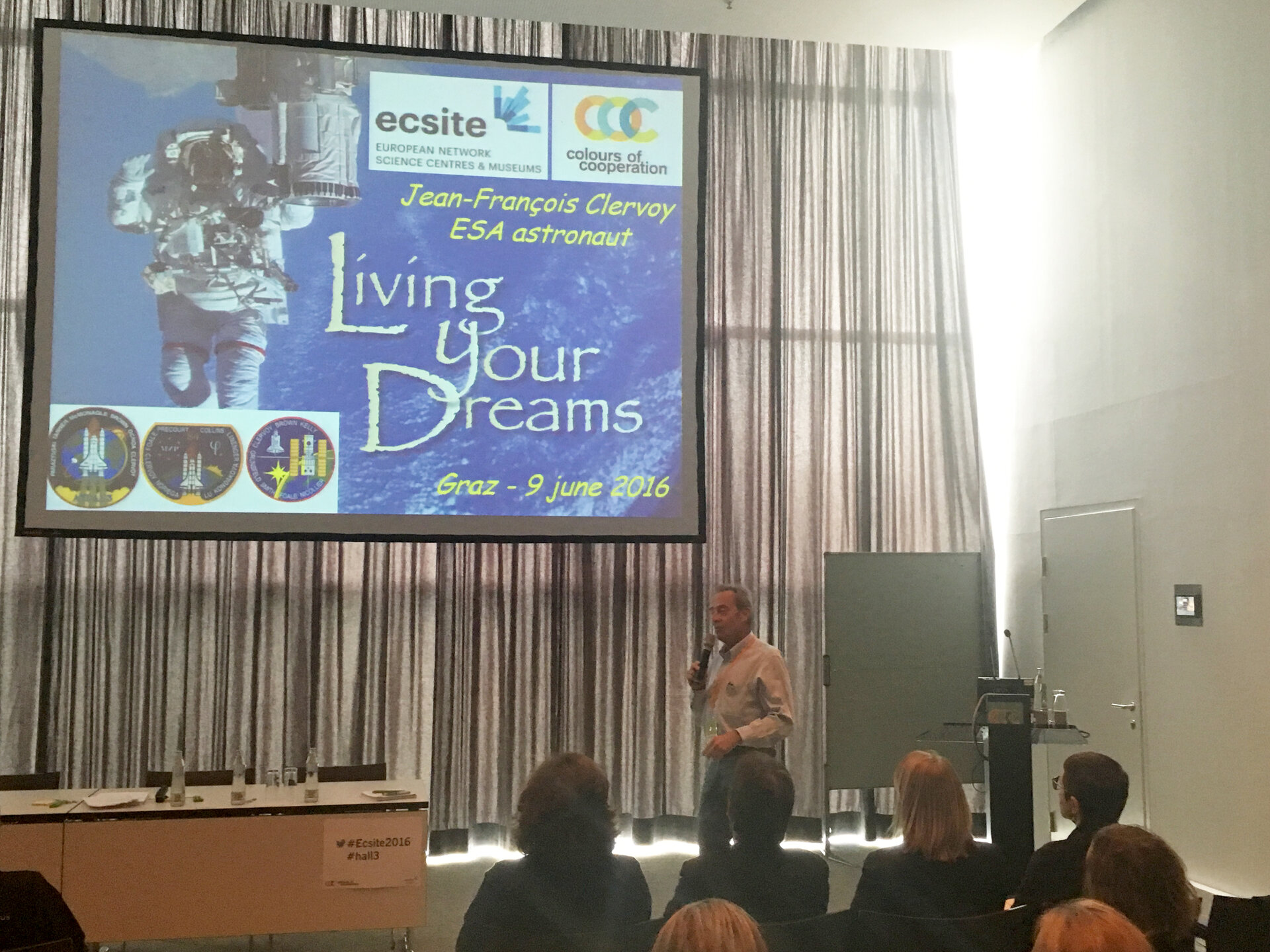 Jean-François Clervoy, ESA Astronaut, speaking on Cooperation in Space: the ISS