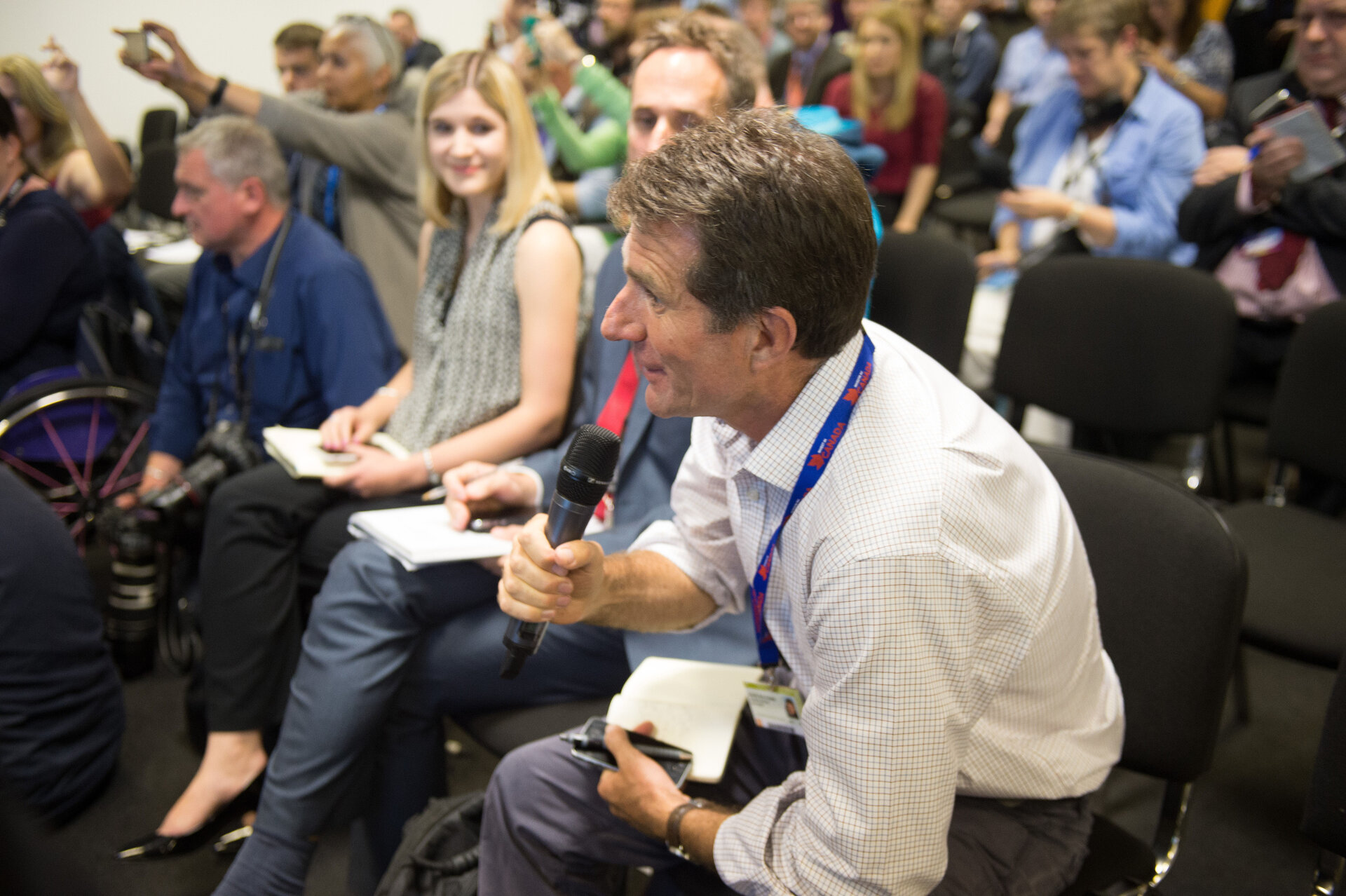 Member of the Press during the Q&A