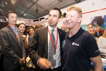 Tim Peake meet and greet on Futures Day, Farnborough International Airshow 2016