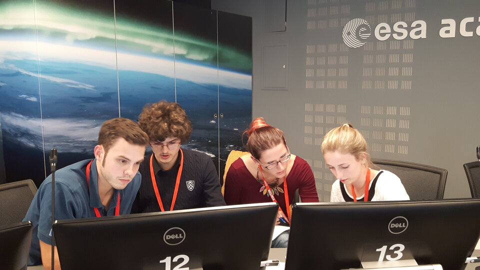 Students working together