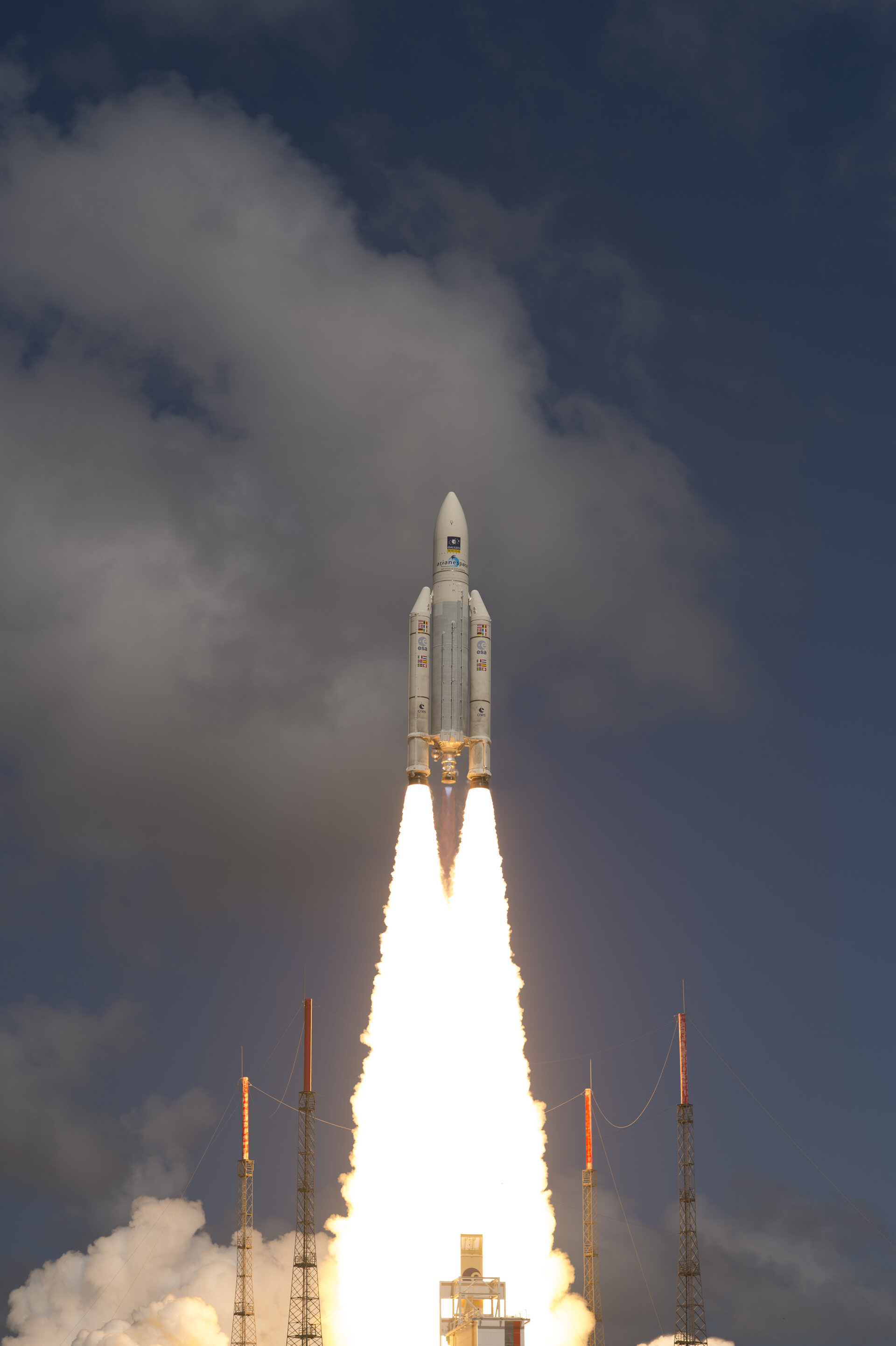 Ariane 5 liftoff on flight VA233