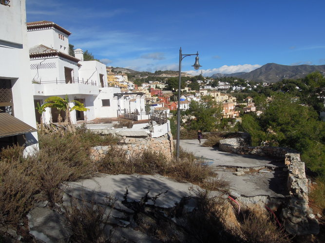 Damage from coastal landslide 