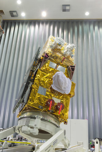 Sentinel-2B satellite at ESA’s site in the Netherlands