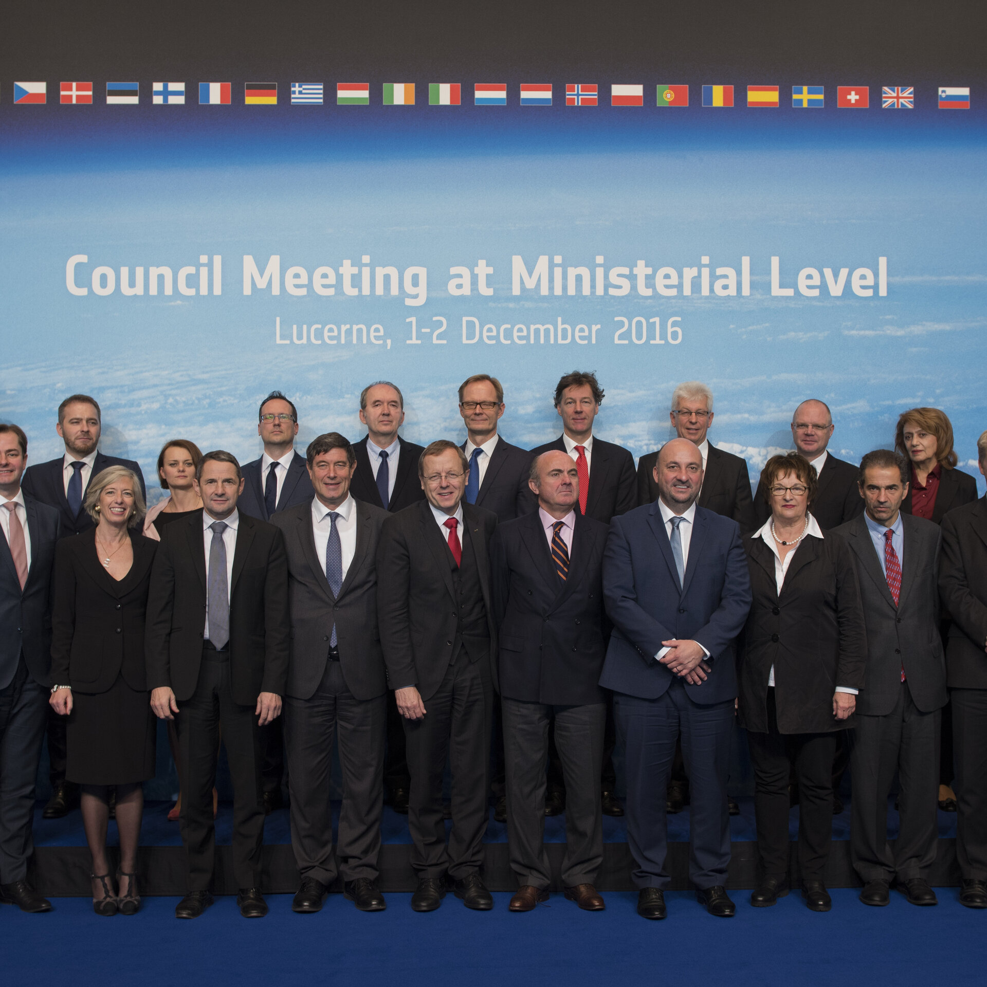 European ministers and representatives at the ESA Council at Ministerial Level