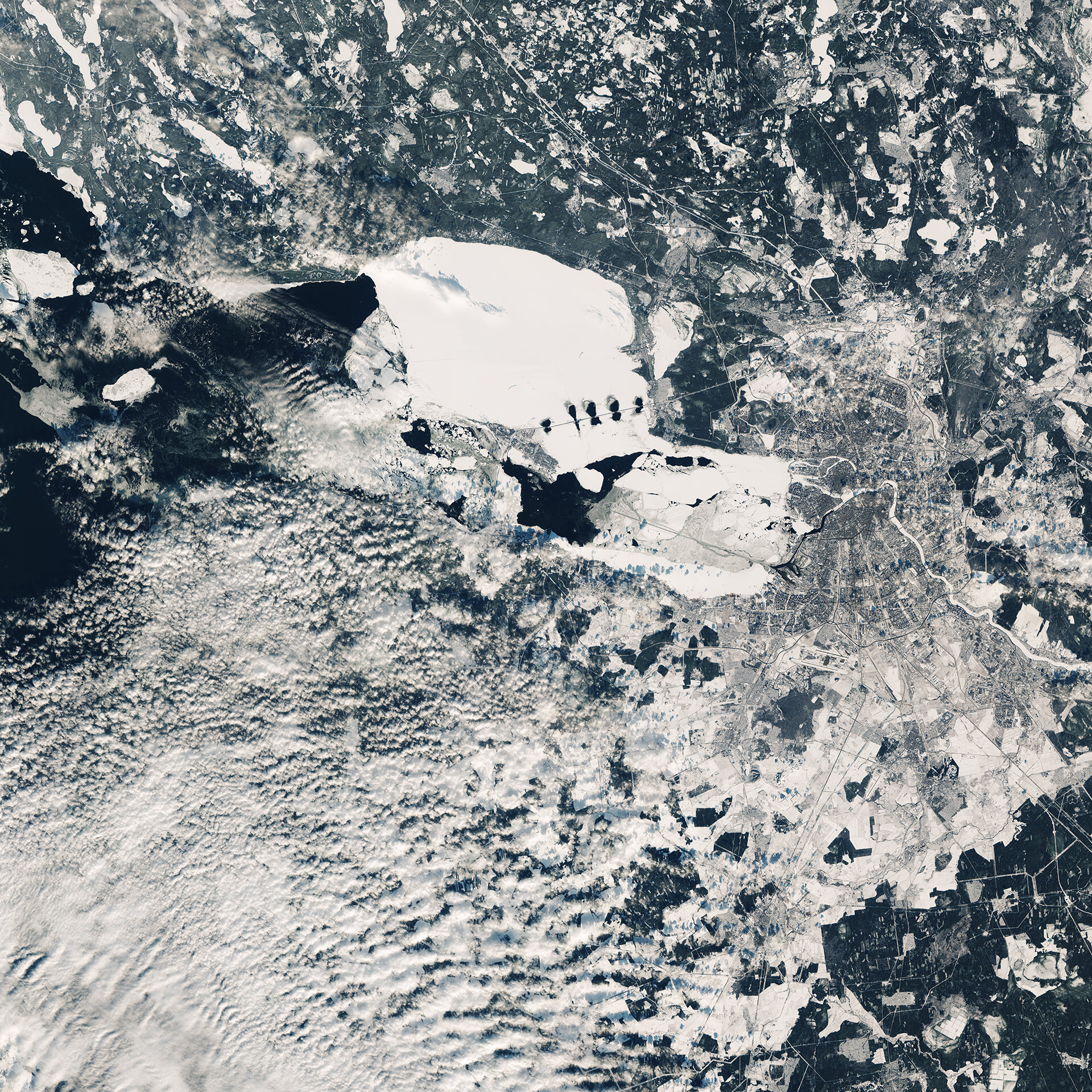 San Pietroburgo, satellite Sentinel-2A 