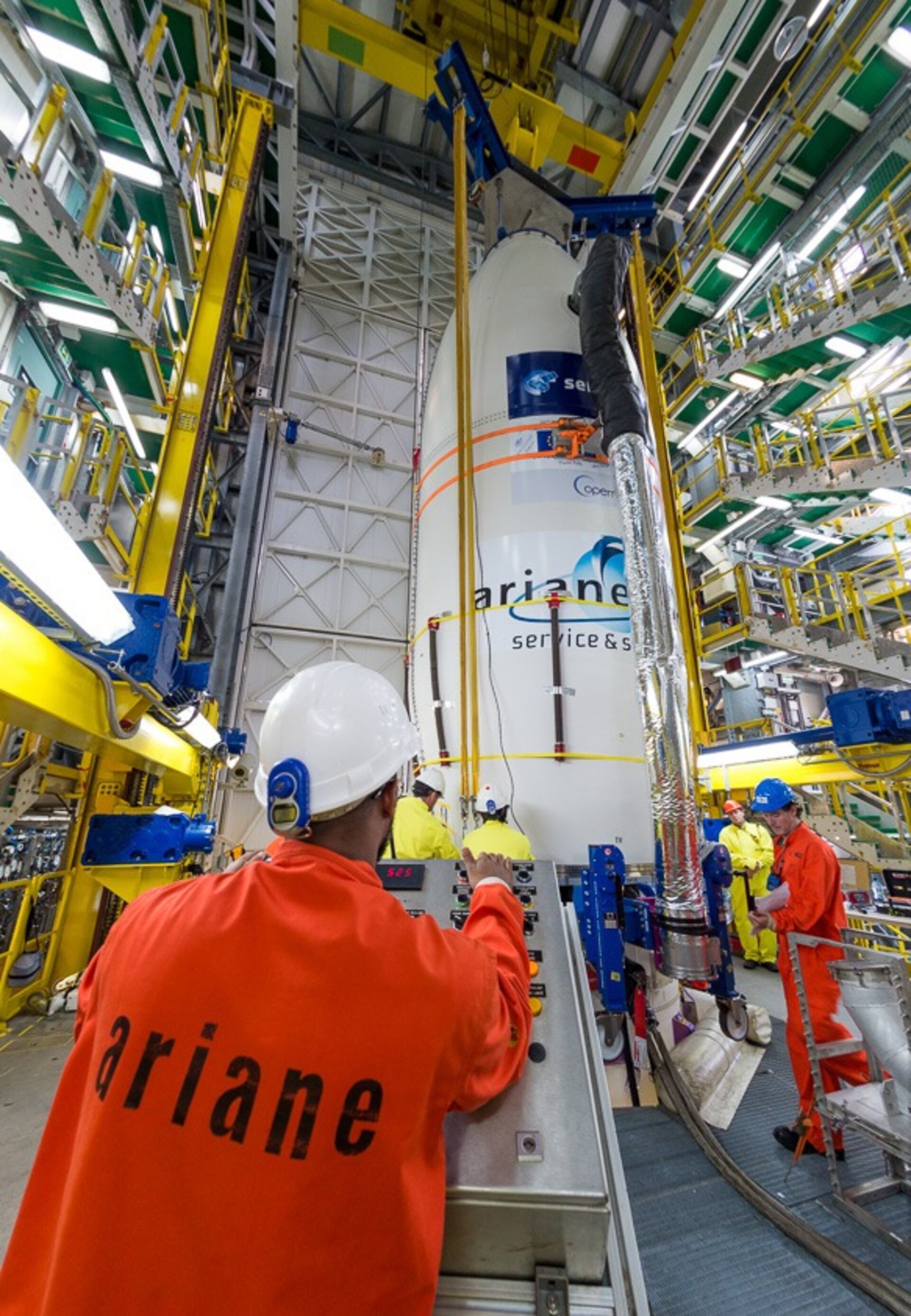 Sentinel-2B in launch tower