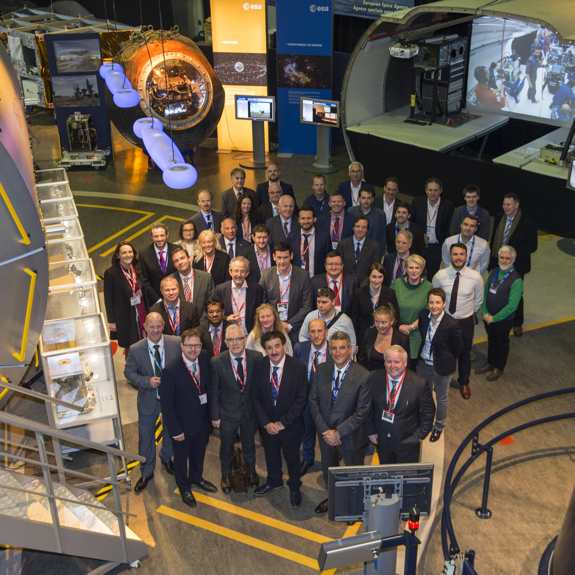 Irish Minister with Irish ESA employees