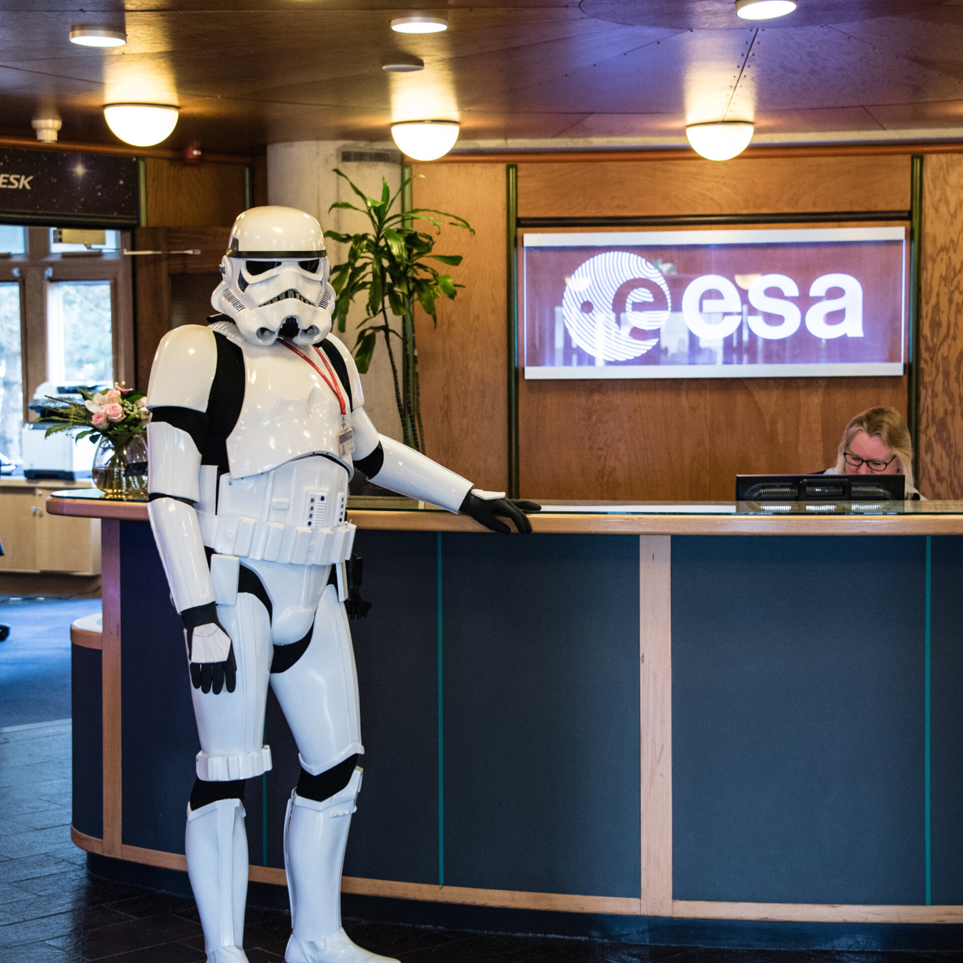 Stormtrooper at ESTEC reception