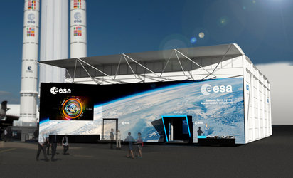 The ESA pavilion, Paris Air and Space show 2017