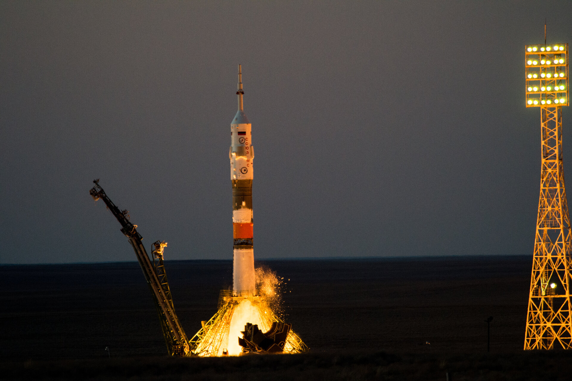 Liftoff of Soyuz MS-05