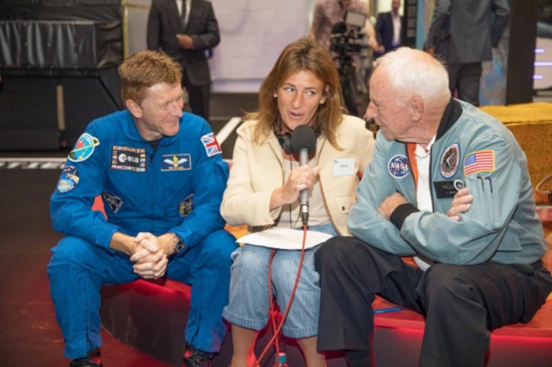 Tim Peake with Al Worden