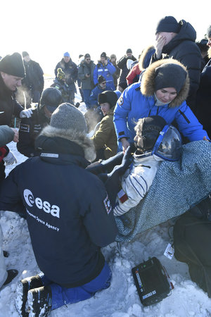 Paolo Nespoli back on Earth