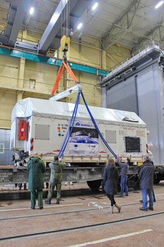 Sentinel-3B satellite container