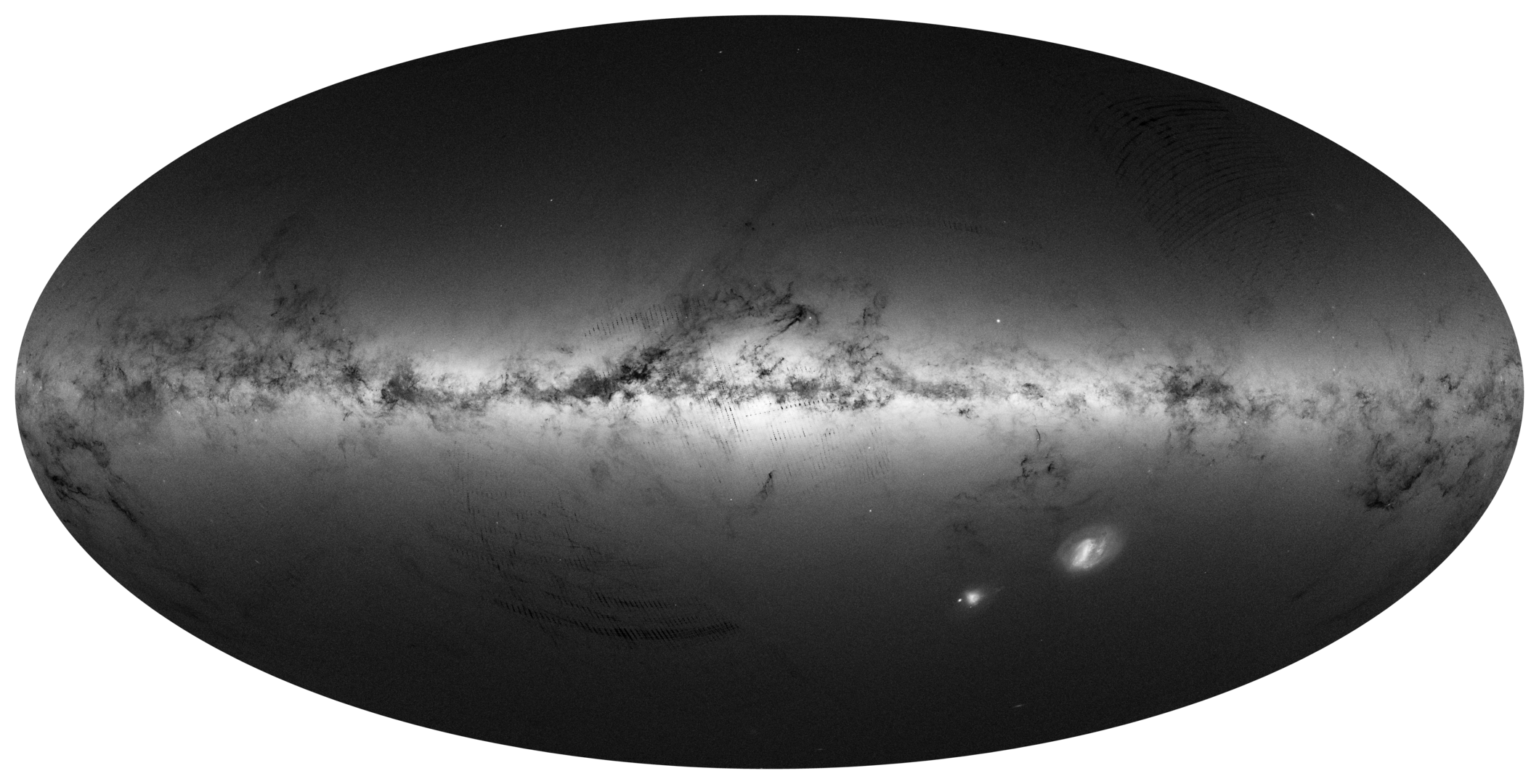 Primer mapa del firmamento de Gaia: versión de flujo.