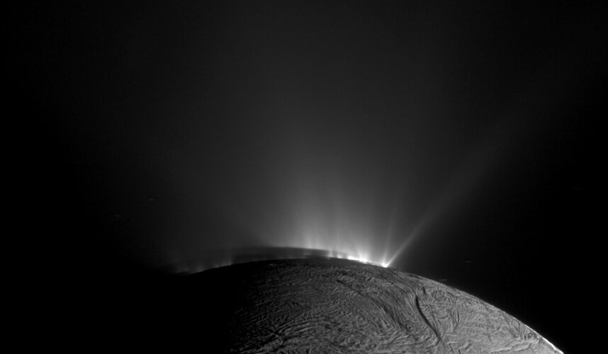 Enceladus jets and shadows