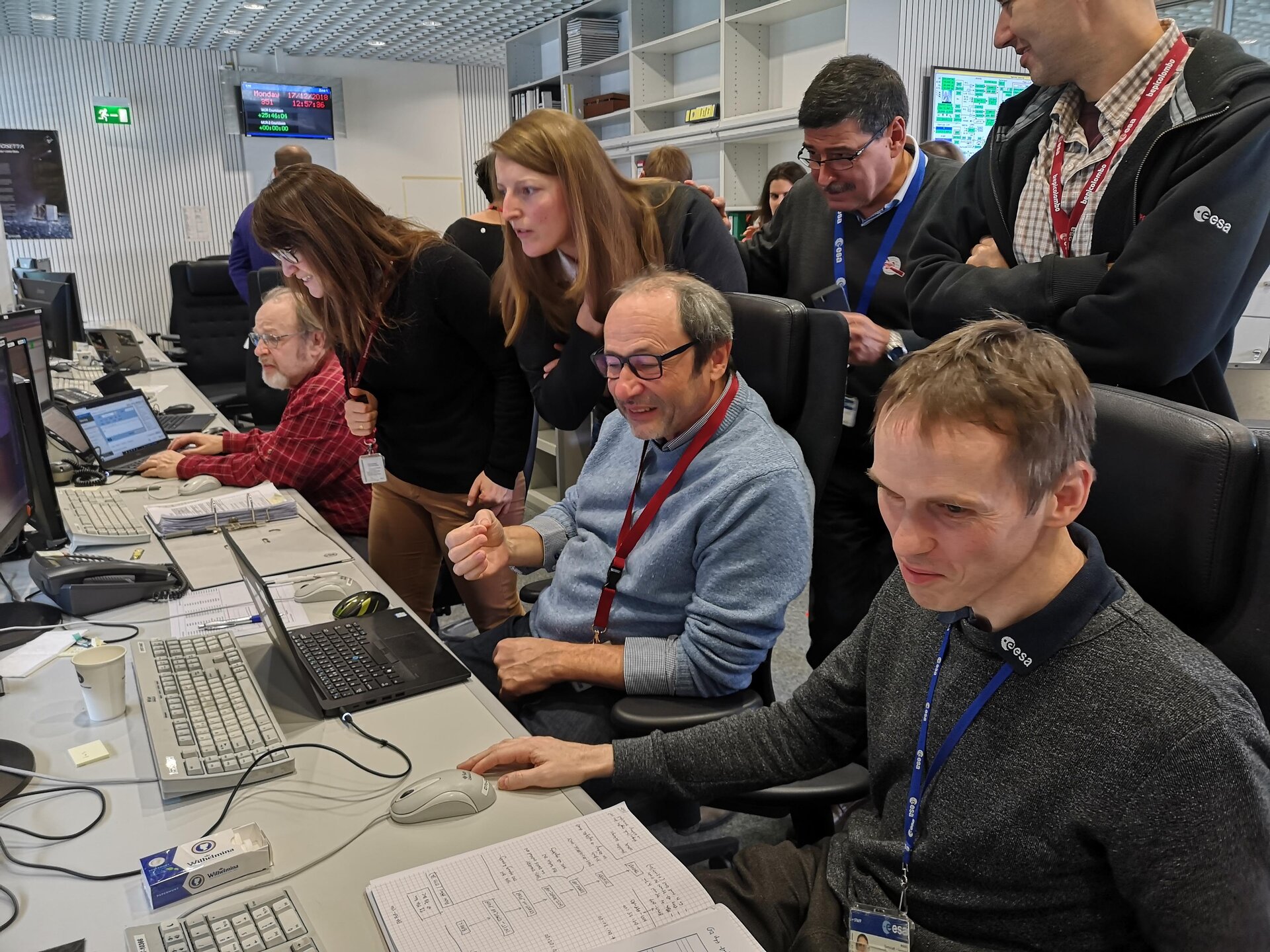 BepiColombo's on-Earth team celebrate firing success