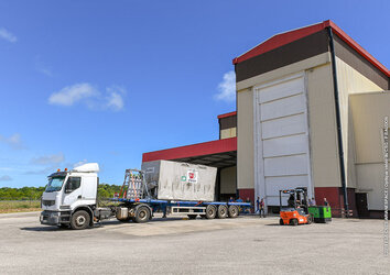 Cheops transport in Kourou