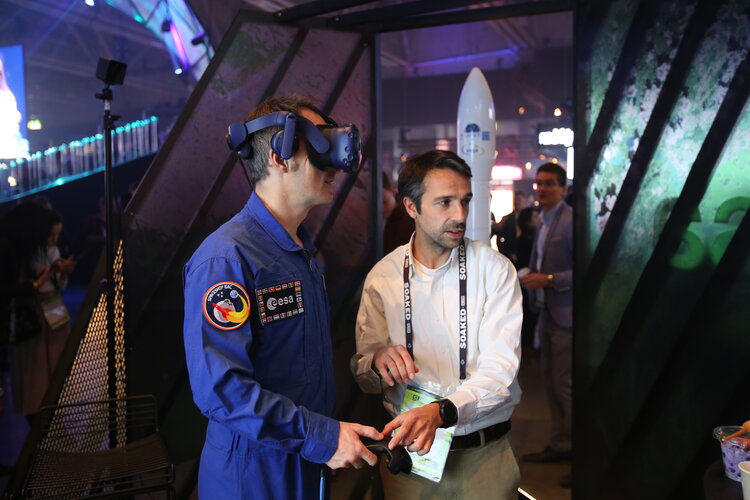 ESA at the Slush tech entrepreneur event in Helsinki