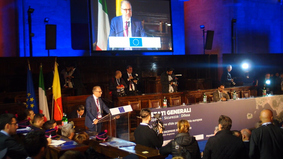 Josef Aschbacher presenting ESA’s contributions