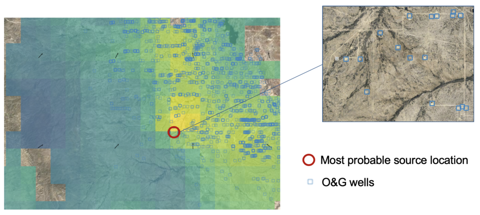The Permian Basin: oil and gas wells