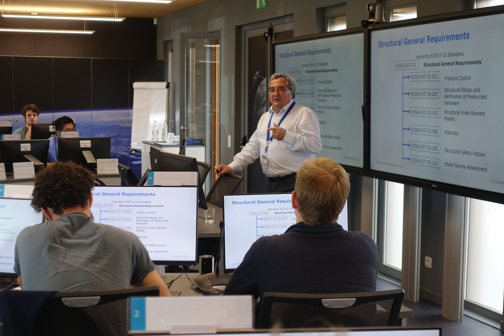 Expert giving his lecture